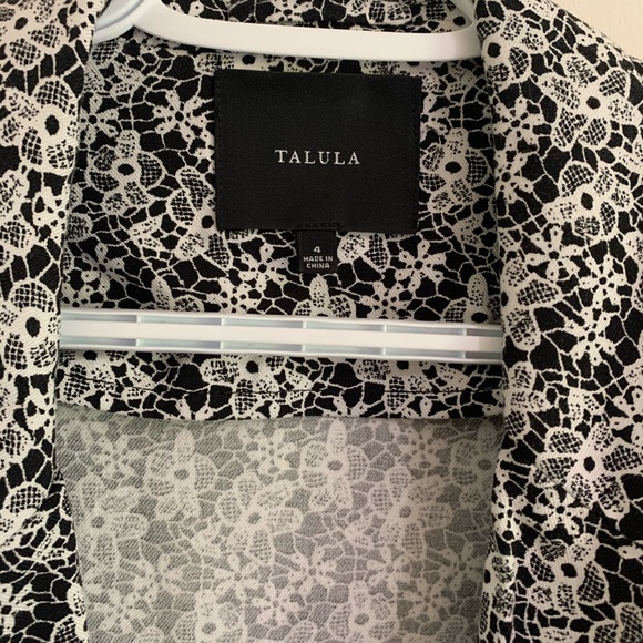 Talula Black and White Summer Blazer - Picture 3 of 4